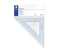 Staedtler Escuadra Mars 567 26-45 (45/45º) plástico azul transparente graduada bisel glaseado 25 cm