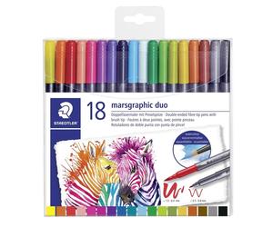 Staedtler Fiberpen Marsgraphic Duo brush pens (18)
