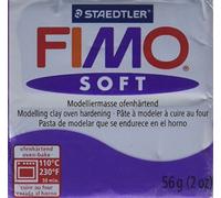 STAEDTLER Fimo 8020-63 - Arcilla de polímero Suave, 2 onzas, Color Morado