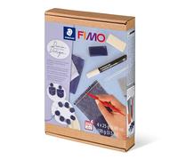 STAEDTLER FIMO 8025 HTC Set de diseño vaquero - 4 x 25 g | Se endurece al horno, con accesorios e instrucciones - Crea tus propias joyas - N.º de art. 8025 HTC2
