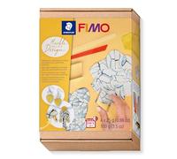 STAEDTLER FIMO 8025 HTC Set design marmorizzato - 4 x 25 g | Induribile in forno, con colori acrilici, 2 strumenti e istruzioni - Gioielli - Codice articolo 8025 HTC5