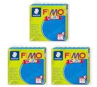 STAEDTLER Fimo 8030-3 - Pasta de modelar, color azul (Paquete de 3)