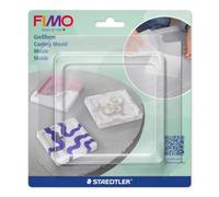 STAEDTLER FIMO Casting Moulds Cuadrado, reutilizable | Desmoldeo fácil, apto para principiantes, ideal para joyas, colgantes y pequeñas piezas decorativas - 8742 54