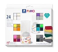 Staedtler Pasta de modelar endurecible al horno 8013 C24-1 Multicolor 24 medios bloques