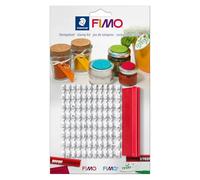 STAEDTLER FIMO- Letras Kit de Sellos de Arcilla, Color Blanco, 56g (8700 09)