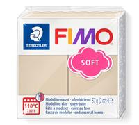 STAEDTLER FIMO soft 8020 Arcilla de modelar - sahara, 57 g | Arcilla polimérica al horno, blanda & fácil de moldear - principiantes, joyería & decoración - Art.-Nr. 8020-70