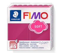 STAEDTLER FIMO soft 8020 T - Frozen Berry, 57 g, arcilla polimérica | Se endurece al horno, suave y maleable, bloque estándar - para joyería y decoración - N.º de art. 8020-T23