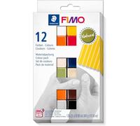 Staedtler FIMO Suave Horno - Endurecida Arcilla - 12 De Varios Colores 25g Cada