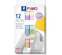 Staedtler FIMO Suave Horno - Endurecida Arcilla - 12 De Varios Colores 25g Cada