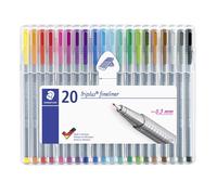Staedtler triplus fineliner 334 rotulador de punta fina Multi 20 pieza(s)
