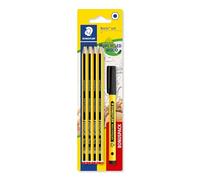 Staedtler Lápices de dibujo Noris School HB – 8 lápices HB y bolígrafo negro – Juego de 9