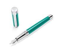 Staedtler Initium 9PB1135F Resina - Pluma estilográfica (resina preciosa, fabricada en Alemania), color turquesa