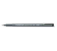Staedtler - Juego de 3 unidades, fieltro Pigment, Negro, ancho de trazo: 0,4 mm