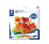STAEDTLER Karat 2420 C48 - Ceras de pastel al óleo, 48 pasteles al óleo de colores brillantes variados
