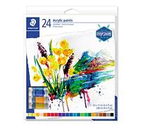 STAEDTLER Karat 8500 C24. Tubos de pintura acrílica. Caja con 24 tubos de pintura de colores variados.