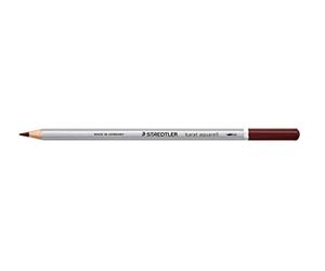 STAEDTLER Karat Aquarell 125-76. Caja 6 lápices acuarelables de color marrón.