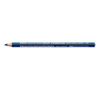 Staedtler Lápices de colores Noris colour jumbo, forma triangular ergonómica, mina inastillable y suave, fabricado con madera reciclada, color intenso, 12 lápices de colores azules en estuche de