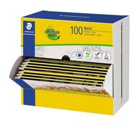 STAEDTLER 120HBCA1 PST - Caja expositora con 100 lápices Noris de graduación HB, Negro