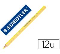 Staedtler Lápiz Fluorescente Top Star Triangular Amarillo Caja de 12 Unidades