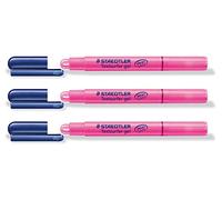 STAEDTLER Lot de 3 Surligneurs "Textsurfer gel" Tracé 3 mm Rose