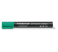 Staedtler Lumicolor - Marcador permanente (Verde), paquete de 10 unidades