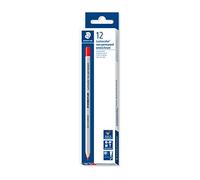 Staedtler Lumocolor 108-2. Lápices de madera de color rojo. Caja con 12 unidades.