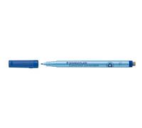 STAEDTLER Lumocolor 305 Rotuladores correctable - azul, pack 10, 0,6 mm | Tinta universal soluble al agua, punta fina, con borrador - film, pizarra & laminados - Art.-Nr. 305 F-3