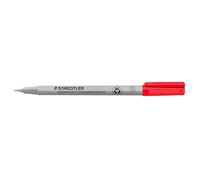 STAEDTLER Lumocolor 311 no permanente - Rojo, 10 unidades, S, 0,4 mm | Rotulador universal borrable, se borra en húmedo de láminas - N.º de art. 311-2