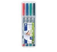 Staedtler Lumocolor 311 WP4. Rotuladores de colores de tinta no permanente. Estuche con 4 unidades.
