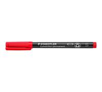 Staedtler Lumocolor 313-2. Rotulador de tinta permanente de color rojo y punta f
