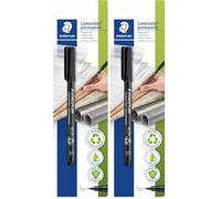 STAEDTLER Lumocolor 313-9 BKDA - Rotulador permanente, 0.4 mm (Paquete de 2)