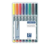 Staedtler Lumocolor 315 WP8 - Lote de 3 lápices universales (punta M, aprox. 1,0 mm, no permanente, 3 x 8 unidades, en caja Staedtler