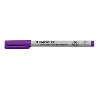 STAEDTLER Lumocolor 316 no permanente - Violeta, 10 unidades, F, 0,6 mm | Soluble en agua, se puede borrar de las transparencias - Rotulador universal para transparencias - N.º de art. 316-6