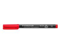 STAEDTLER Lumocolor 317-2. Rotuladores de punta fina de color rojo. Caja con 10 unidades.