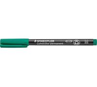 Staedtler Lumocolor 317-5. Rotuladores de punta fina de color verde. Caja con 10 unidades.