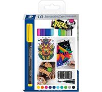 STAEDTLER 317C10 - Pluma universal permanente M, set, 10 colores