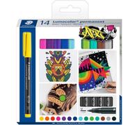 Staedtler Rotulador permanente 317 C14 Lumocolor ART – trazo 1 mm, recargable, resistente al agua