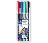 Staedtler Lumocolor 317 WP4 marcador permanente Negro, Azul, Verde, Rojo 4 pieza(s)
