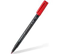 Staedtler - Juego de 6 lumocolors marcador Permanent 317 m, rojo, trazo 1 mm