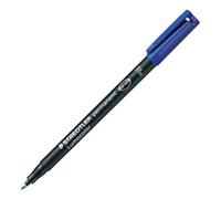 STAEDTLER Lumocolor 318-3 - Rotuladores de Punta Fina de Color Azul, Caja con 10 Unidades