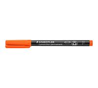 Staedtler Lumocolor 318-4. Rotuladores de punta fina de color naranja. Caja con 10 unidades.
