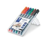 STAEDTLER Lumocolor 318 marcatore permanente punta F 6 colori