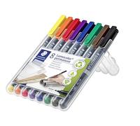 STAEDTLER Lumocolor 318 Rotuladores permanentes - 8 colores, 0,6 mm