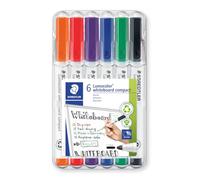 STAEDTLER Marcador para pizarra blanca 341WP6 Punta 1-2 mm Estuche 6 marcadores