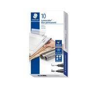 Staedtler Lumocolor 348-9. Rotulador permanente de doble punta. Diez marcadores