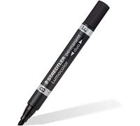 Staedtler Lumocolor 348 rotulador permanente doble punta F 0,6 mm y M biselada 1,5-4 mm negro