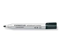STAEDTLER Lumocolor 351 - Rotulador para pizarra blanca (3 unidades), color negro