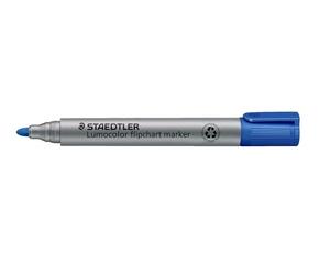 Staedtler Lumocolor 356-3. Rotuladores de colores para flipchart. Caja con 10 marcadores de color azul.