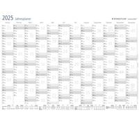 STAEDTLER Lumocolor 641 YPA3DE - Planificador anual de pared (2025, borrado en seco, tamaño DIN A3, incluye bolígrafo y pinza autoadhesiva)