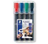 STAEDTLER 350C4 - Marcadores permanentes, 2 - 5 mm, set, 4 colores